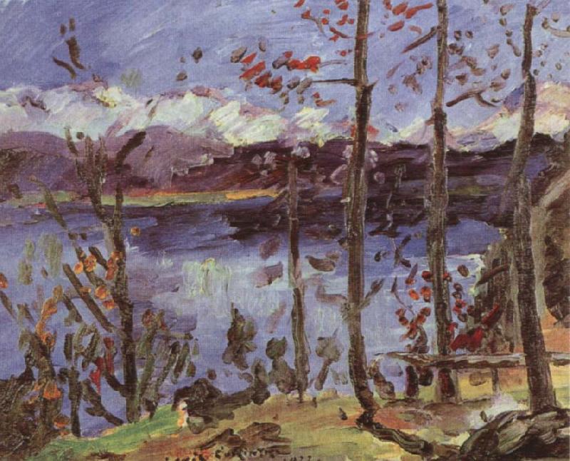 Lovis Corinth Easter at Lake Walchen Norge oil painting art